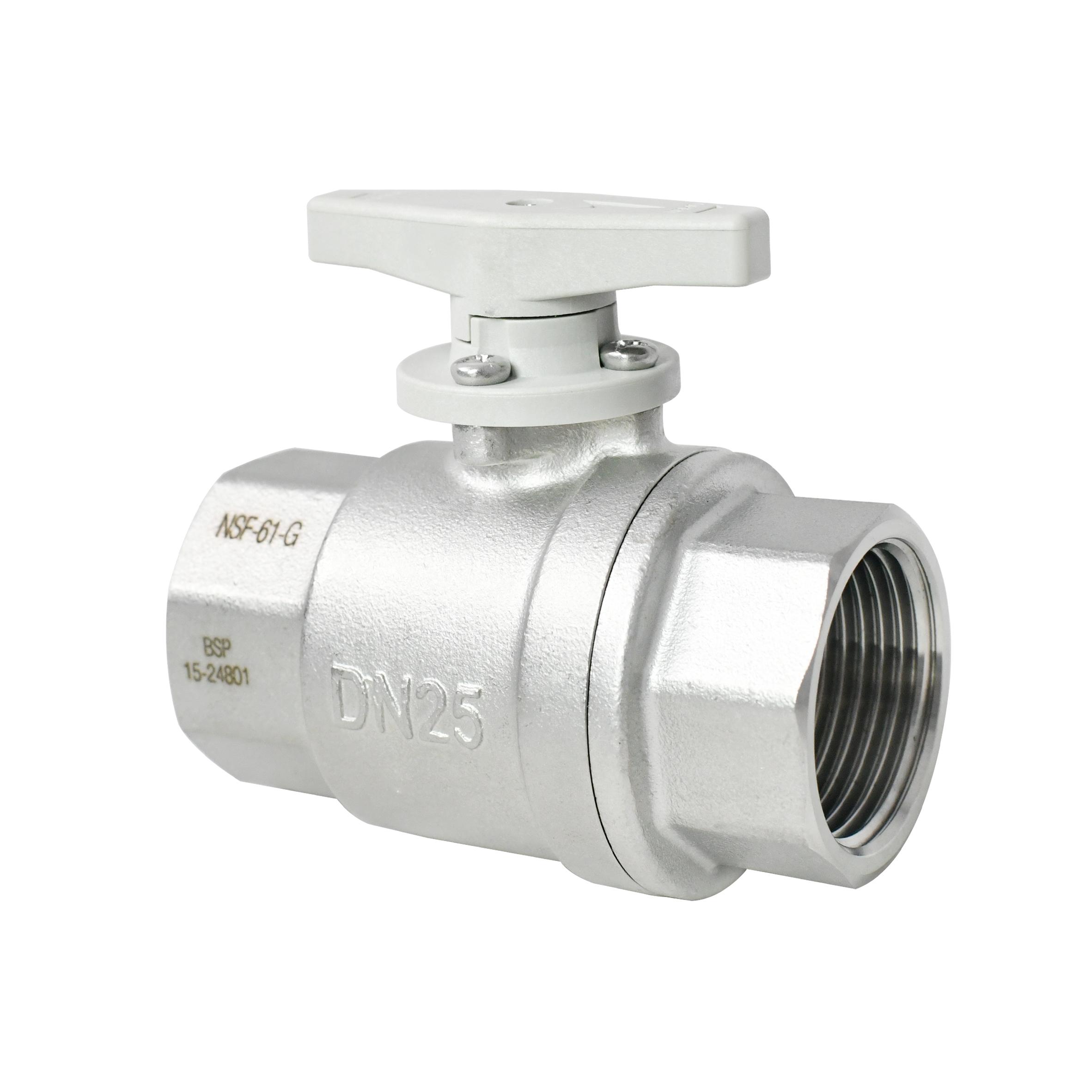 Tonheflow 1 Inch 2-Way 304 Manual Water Ball Valve – Female Threaded, Lever Hand