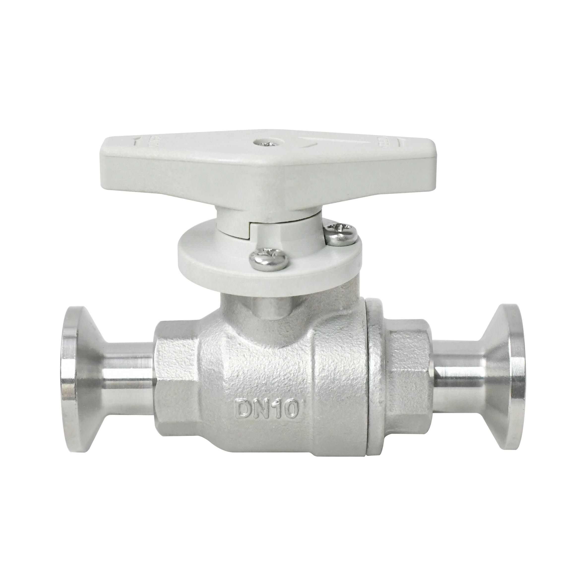 Tonheflow 2-Way Manual Ball Valve, DN10, Tri-Clamp, SS304, for Agricultural