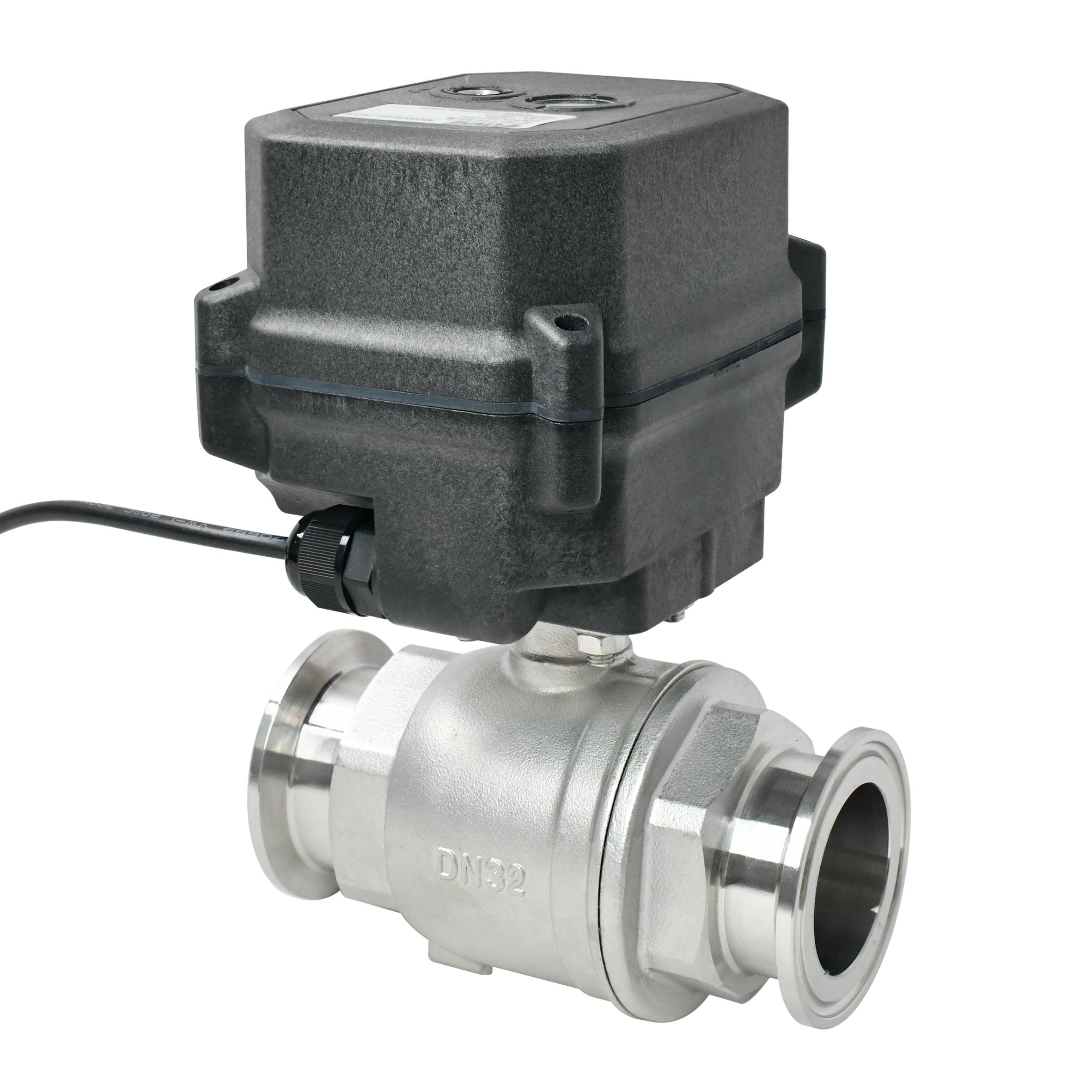 DN32 SS304 Electric Ball Valve – Tri-Clamp Openiclose time ≤2S