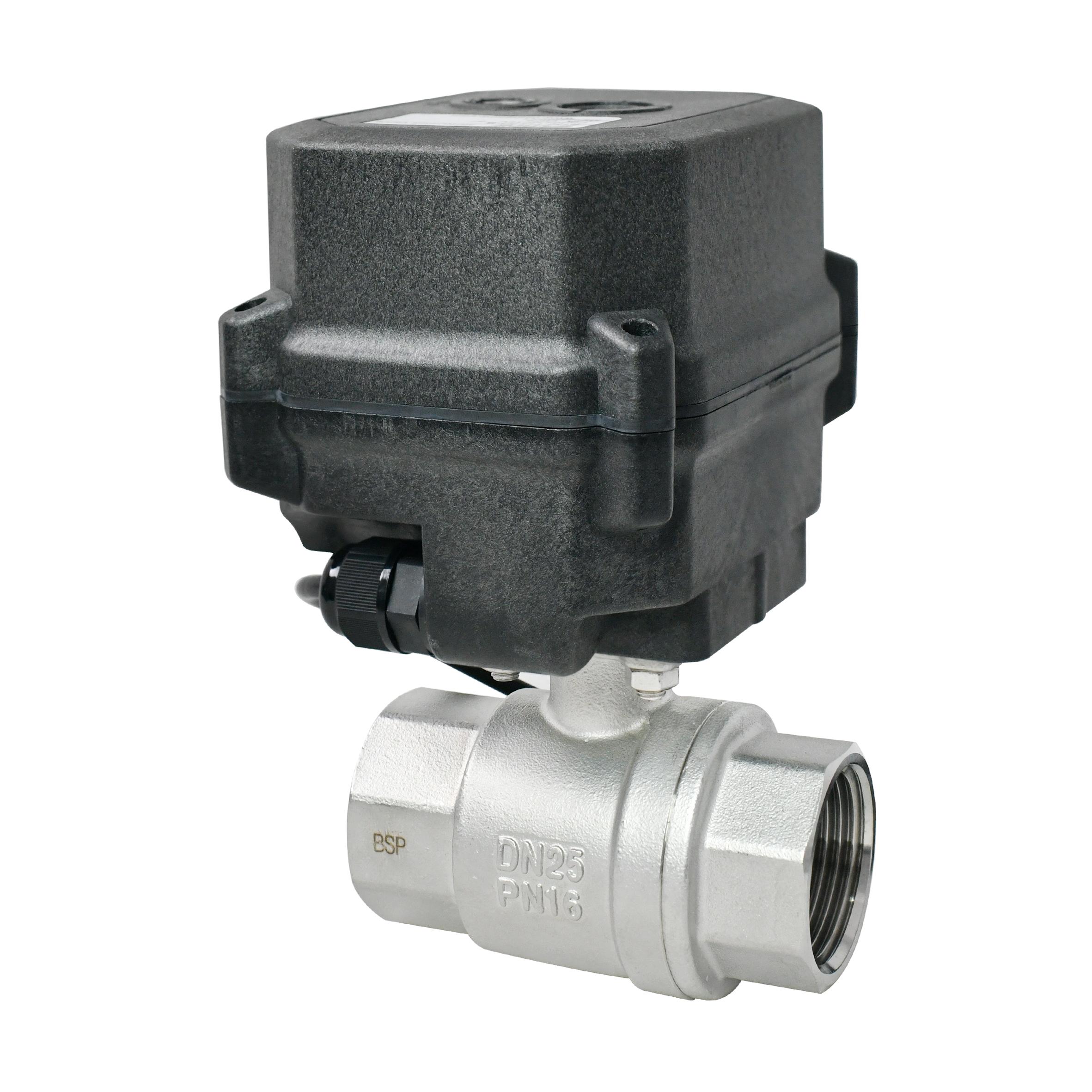 DN25 SS304 Electric Ball Valve – Openiclose time ≤2S